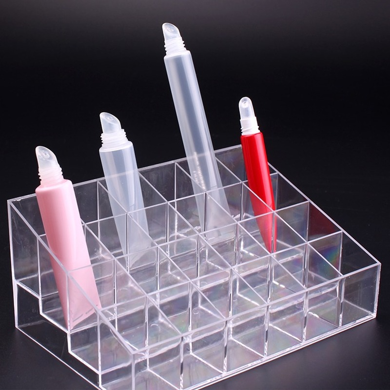transparent lip balm plastic tube