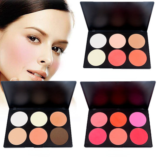 Six-color blush/contour (printable logo in small batches)