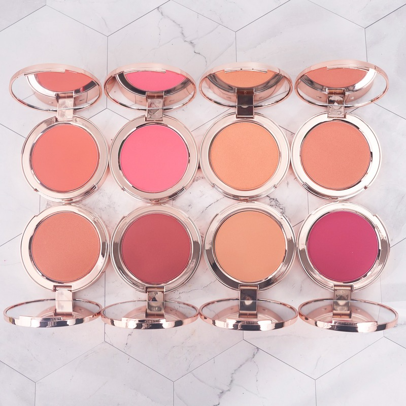 7 Colors High Pigment Blush Private Label Single Blush Palette Fine Powder Blush Private Label