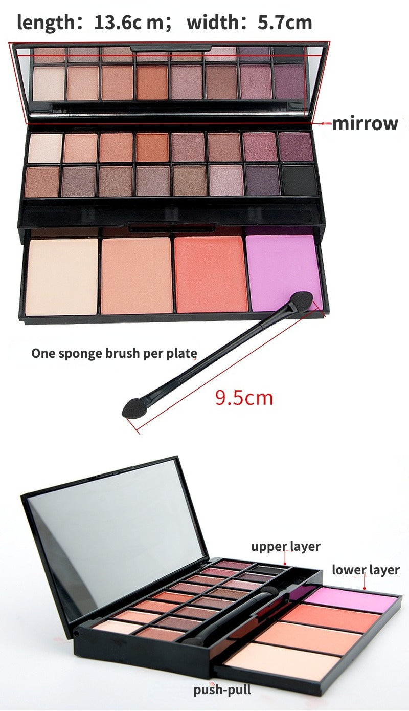 Eyeshadow+Blush+Contour 3-in-1 Eyeshadow Palette
