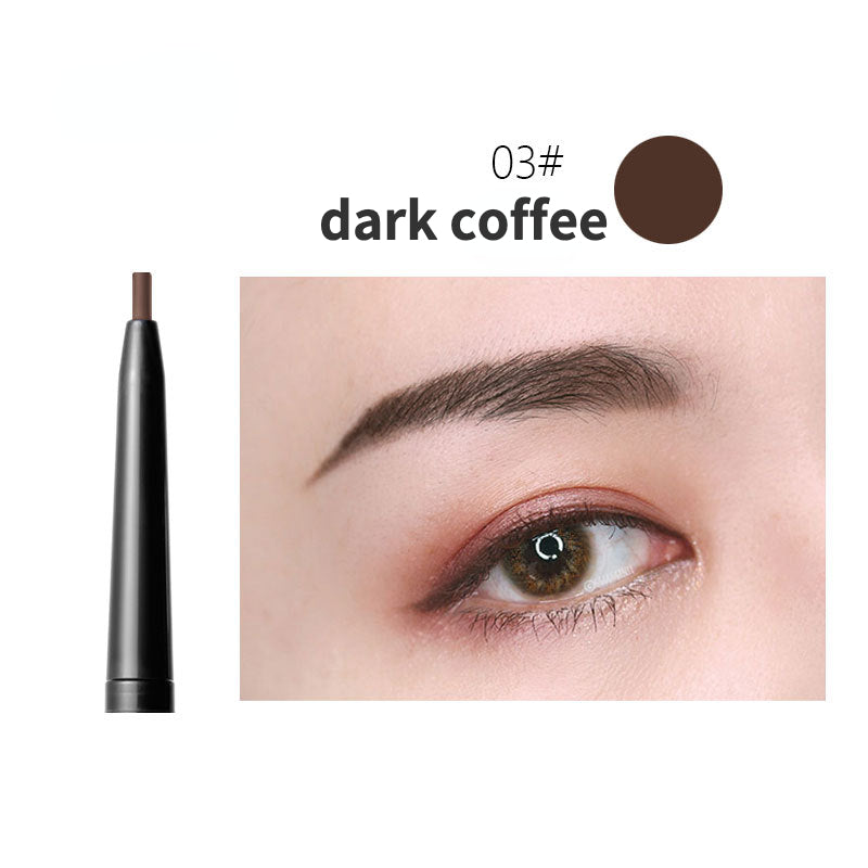 Self-rotating waterproof ultra-fine eyebrow pencil