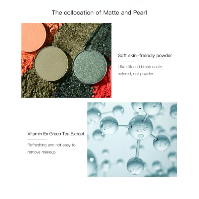 Four-color powder delicate eye shadow