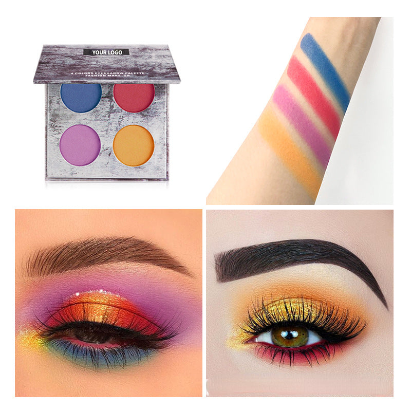Four-color powder delicate eye shadow
