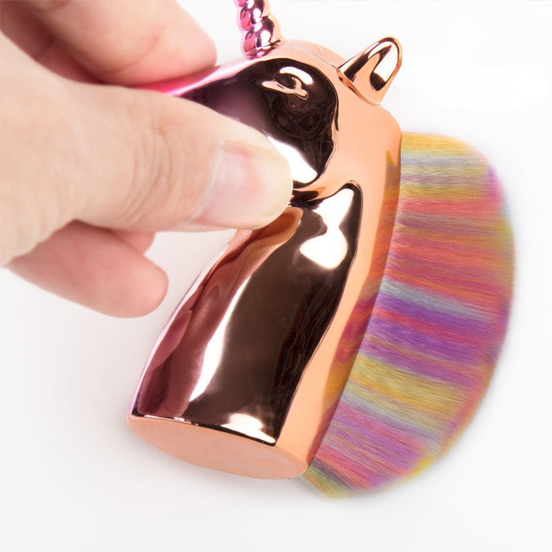 Rose Gold Unicorn Makeup Brush