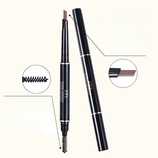 Double-ended waterproof and sweat-proof automatic eyebrow pencil
