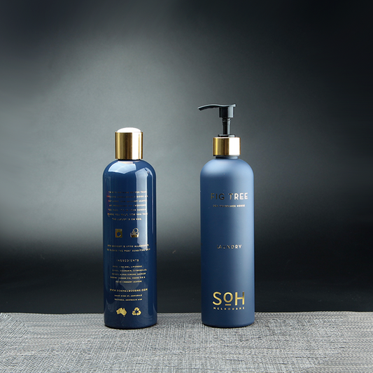 hot stamping blue pet laundry detergent bottle