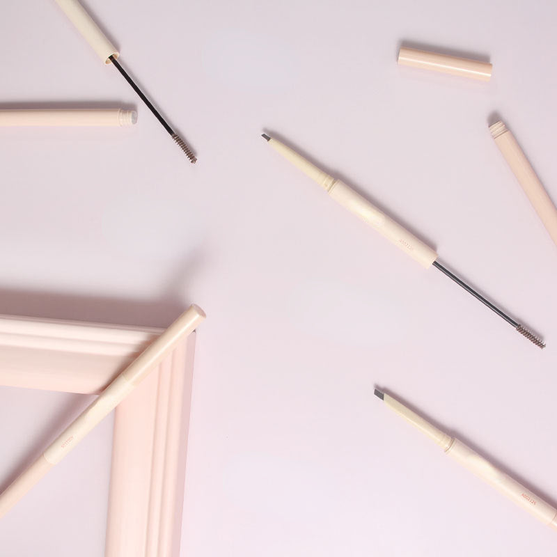 2-in-1 eyebrow pencil with dyed eyebrow cream waterproof long-lasting double-ended eyebrow pencil OEM/ODM