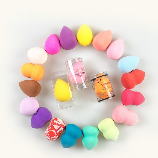 Wet and dry gourd puff