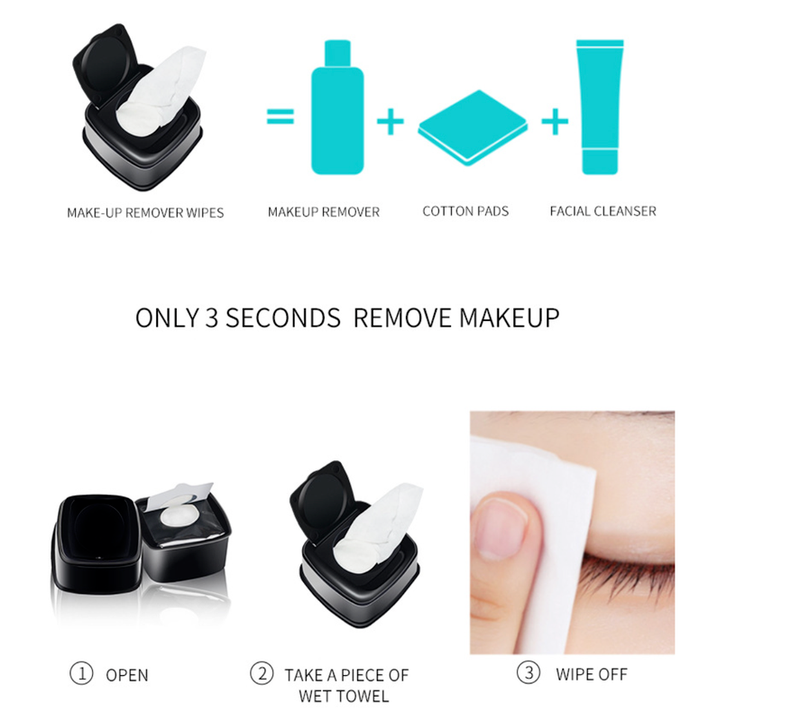 No logo portable mild makeup removing wipes