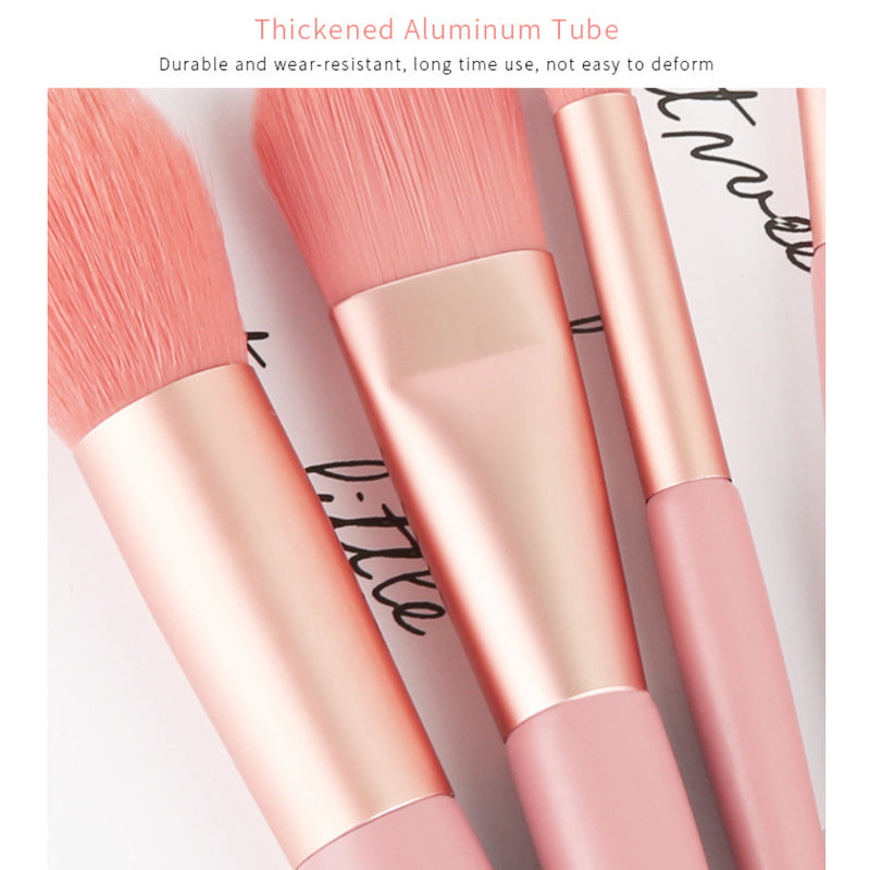 Set of 8 Morandi Matte Mini Makeup Brushes