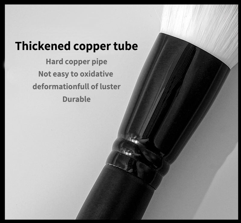 Single large flame type loose powder brush