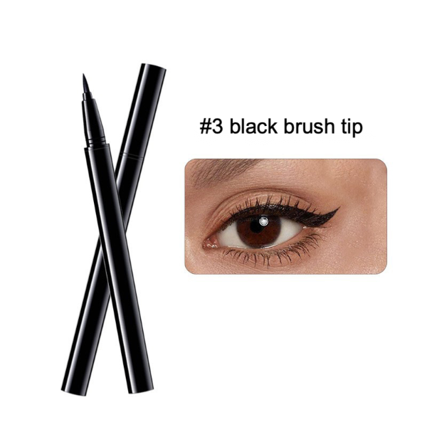 black brush tip liquid eyeliner