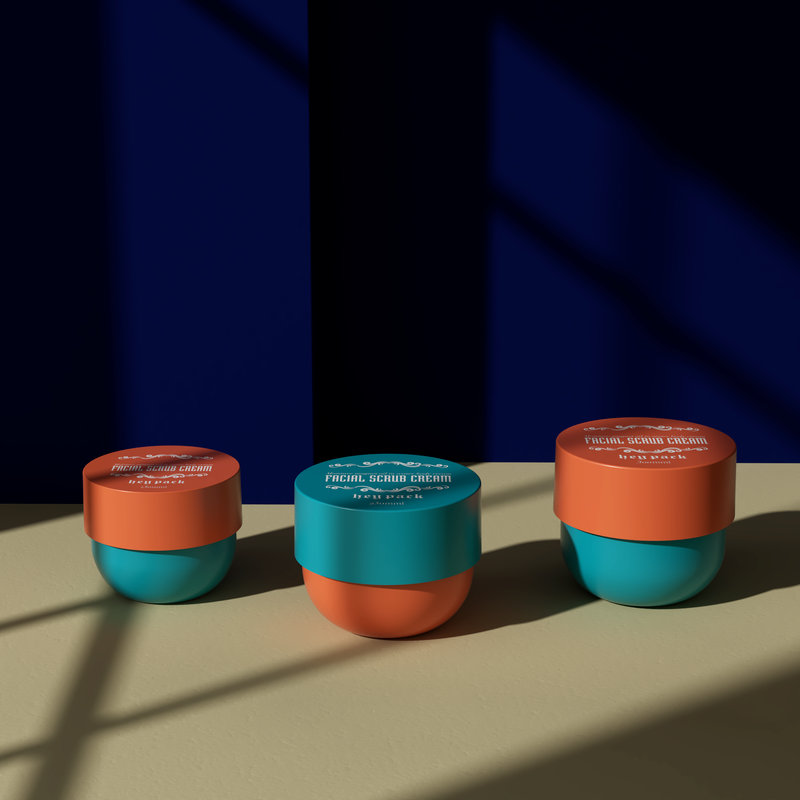 Big Top PP Plastic Matte Surface Body & Face Scrub Cream Jar
