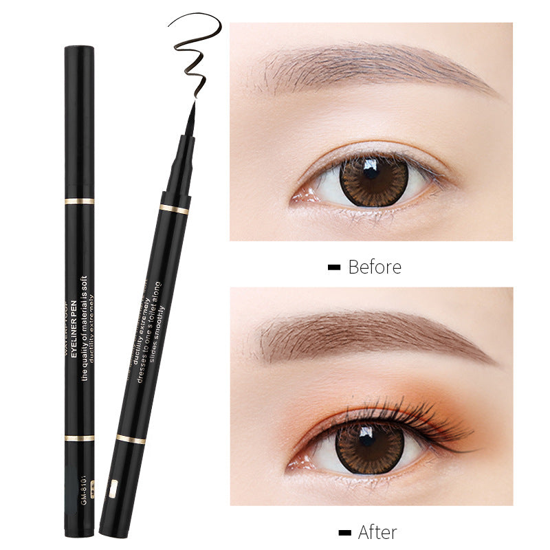 Even color, long-lasting non-smudge liquid eyeliner pencil