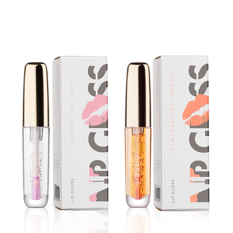 Anti-drying temperature sensitive color-changing lip oil