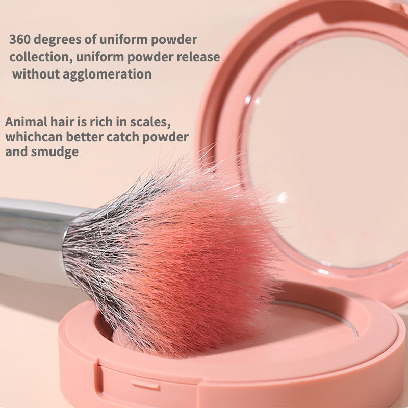 Wool blush makeup brush