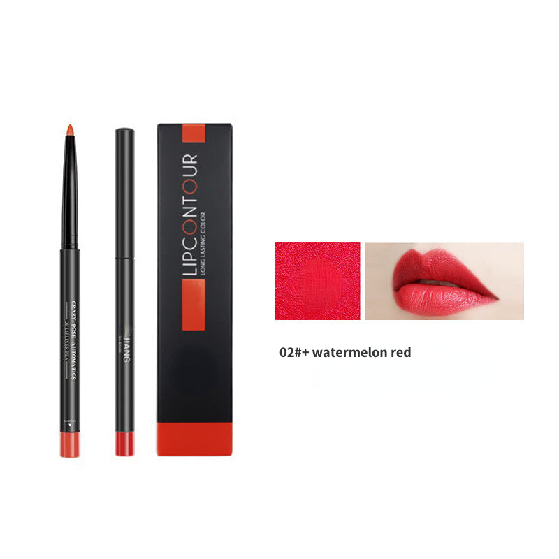 Waterproof self-contained pencil sharpener lip liner