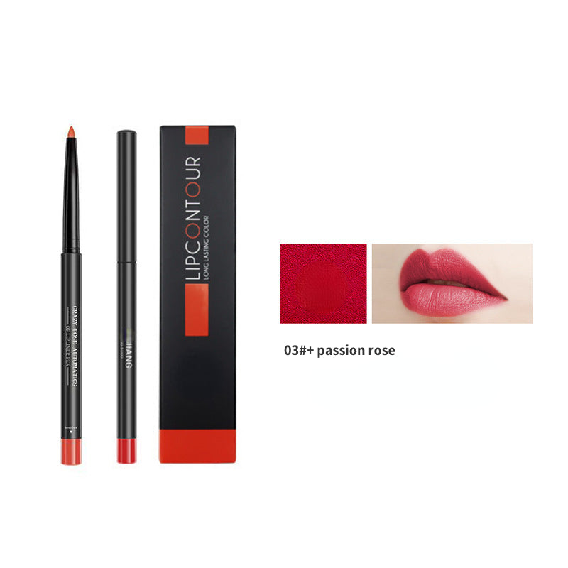 Waterproof self-contained pencil sharpener lip liner