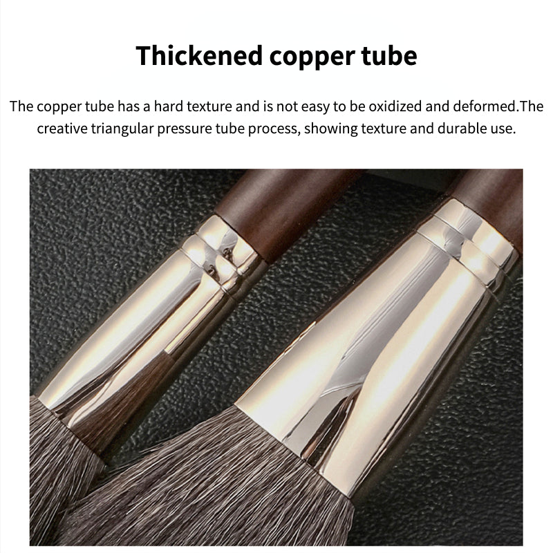 Fiber Hair + Wool Makeup Brush Set