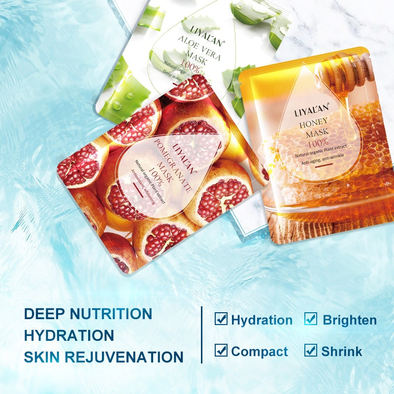 Whitening Hydrating Sheet Mask With Natural Organic Fruit Vitamin