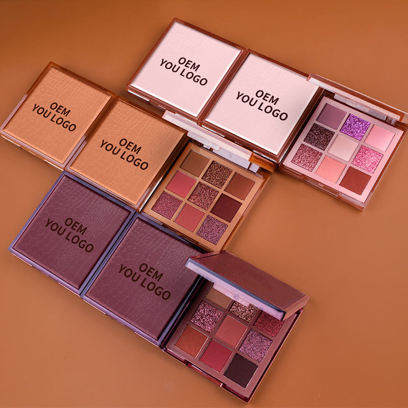 Nude Glitter Matte Eyeshadow Palate