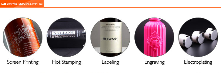 Pump dispenser aluminum metal shampoo bottle