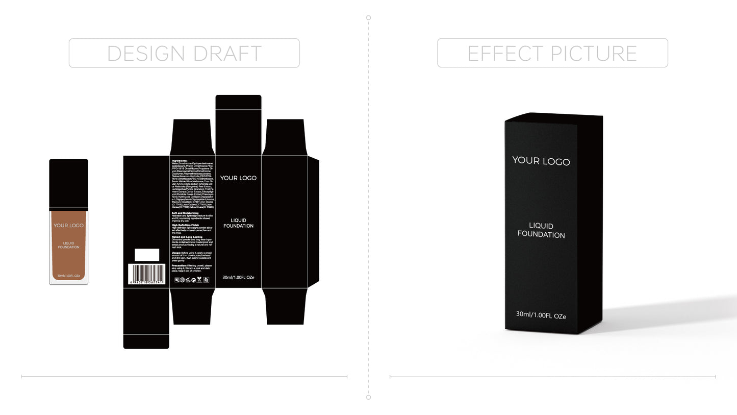 NO LOGO Long Lasting Waterproof Natural Face Concealer Liquid Private Label Foundation