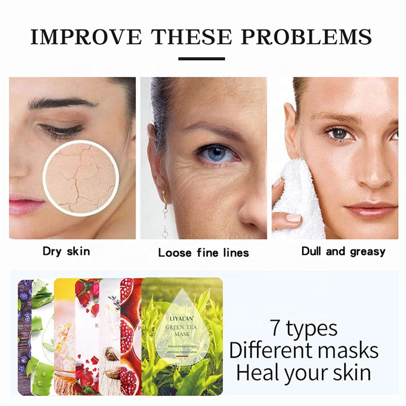 Whitening Hydrating Sheet Mask With Natural Organic Fruit Vitamin