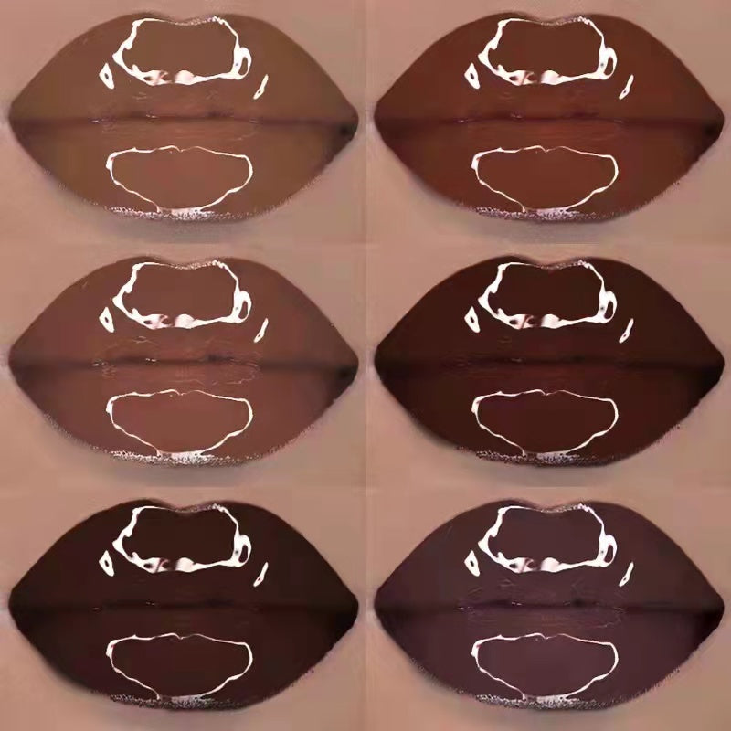 High quality cosmetics vendor vegan brown lip gloss high pigment organic private label lip gloss