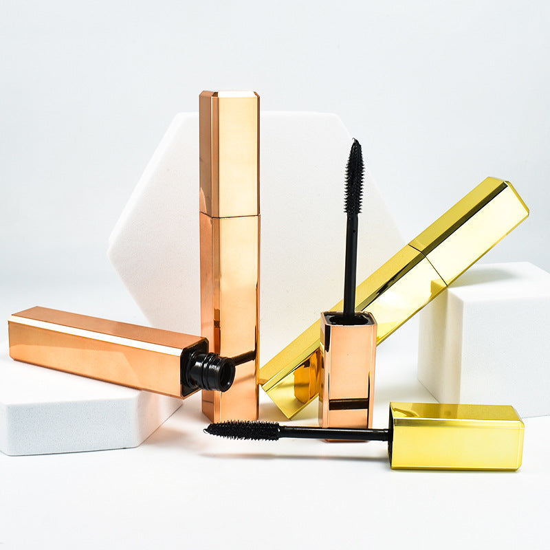 Gold/rose gold waterproof, long-lasting thick mascara (logo can be printed in small batches)