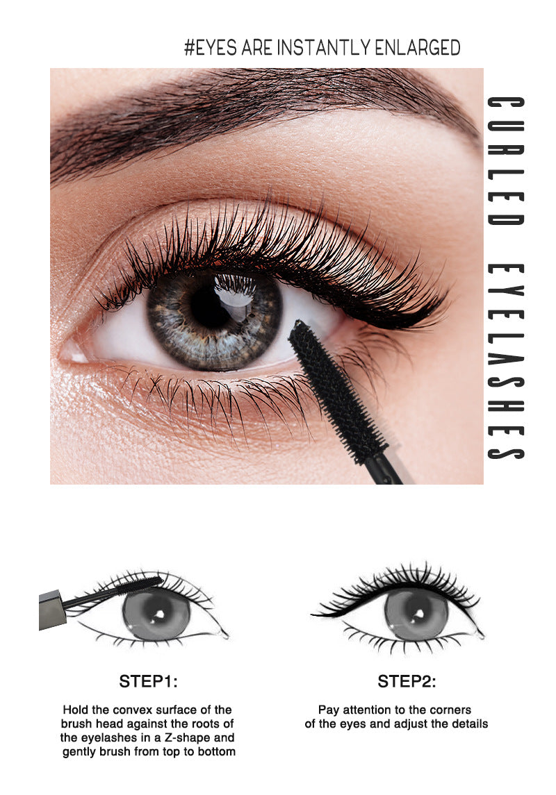Gold/rose gold waterproof, long-lasting thick mascara (logo can be printed in small batches)