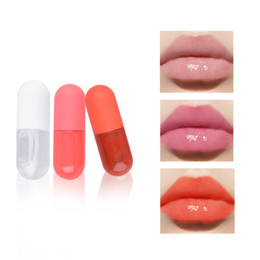 Repair moisturizing fade lip wrinkles lip plumping essence lip oil (small batch can print logo)