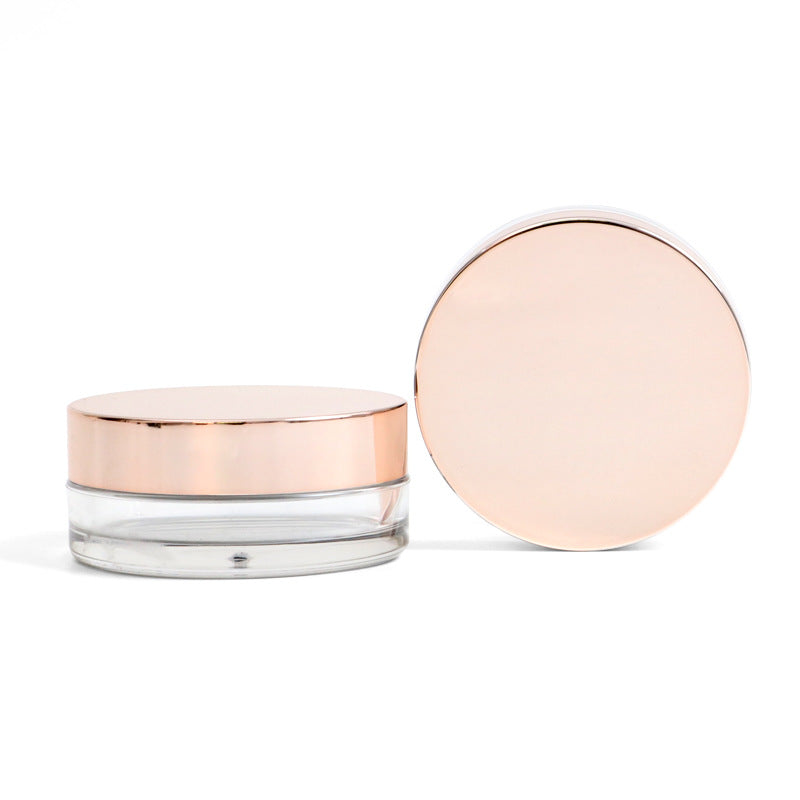 Round double-layer elastic mesh with mirror powder box