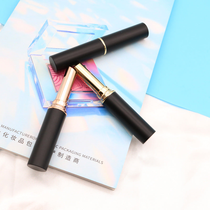 round lipstick tube black