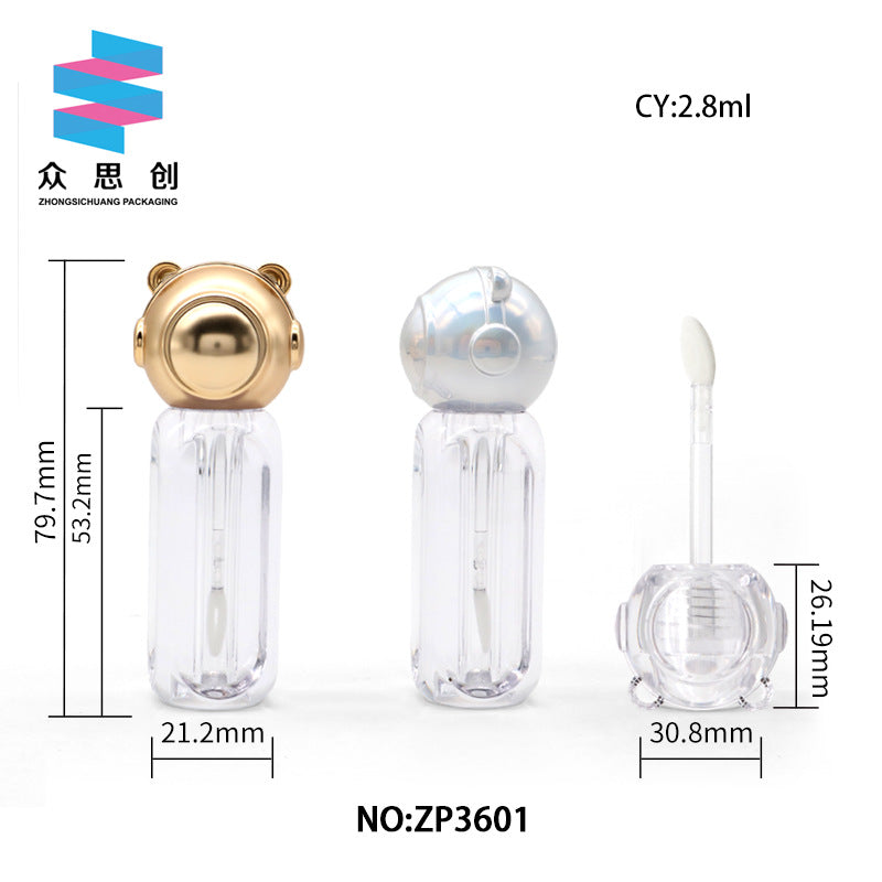 Injection lip gloss tube