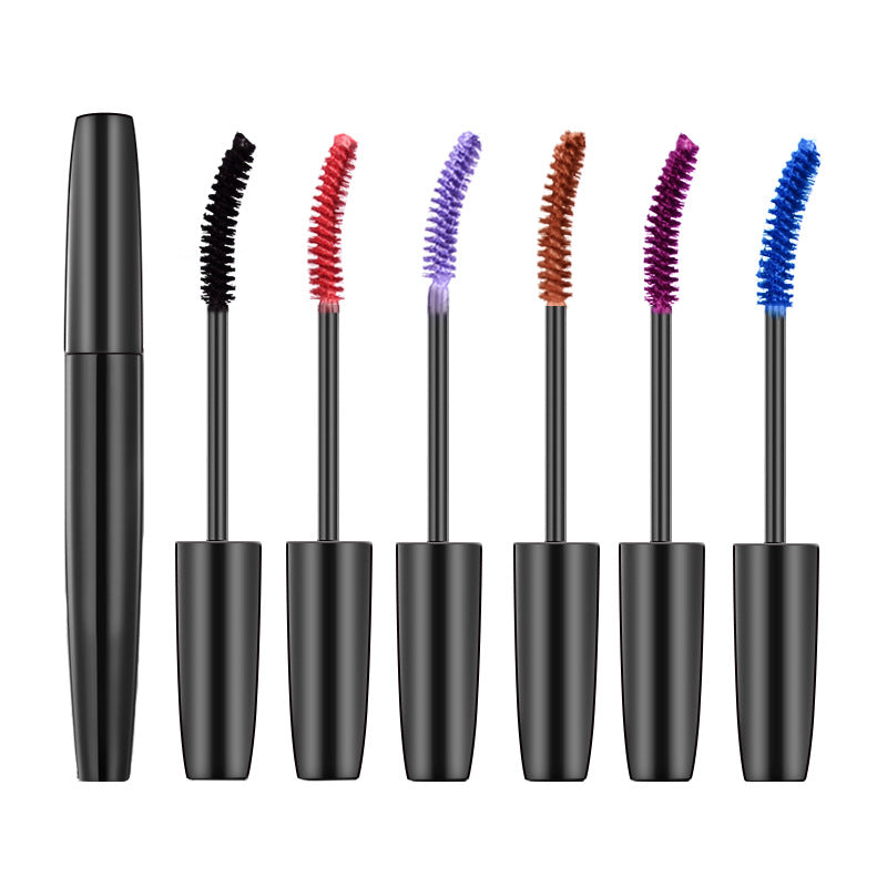 No logo thick slender waterproof and sweatproof color mascara