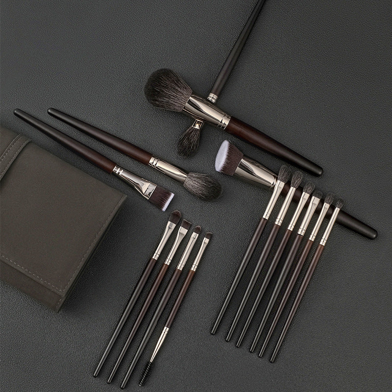 Fiber Hair + Wool Makeup Brush Set