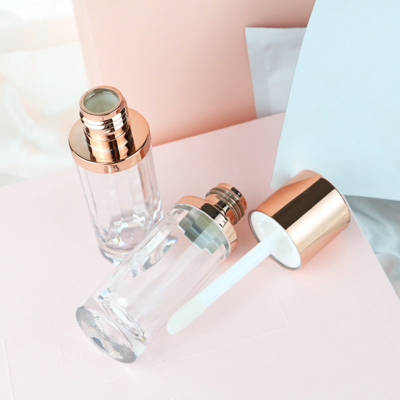 Spray rose gold large liquid foundation bottle