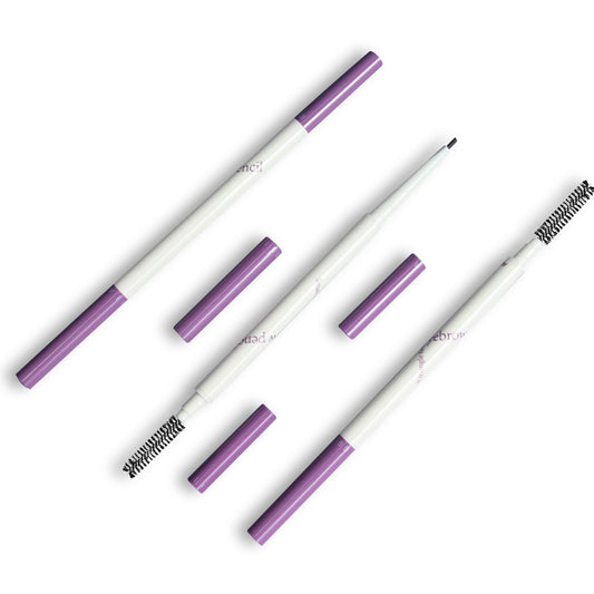 Double head pole automatic rotation waterproof eyebrow pencil OEM/ODM