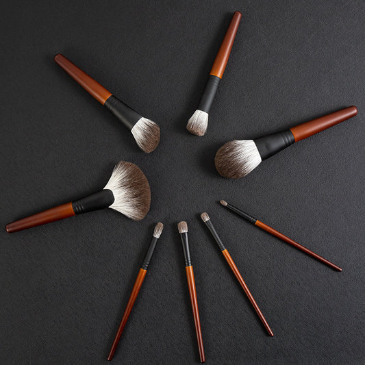 8 Snow Fox Hair Makeup Brush Set