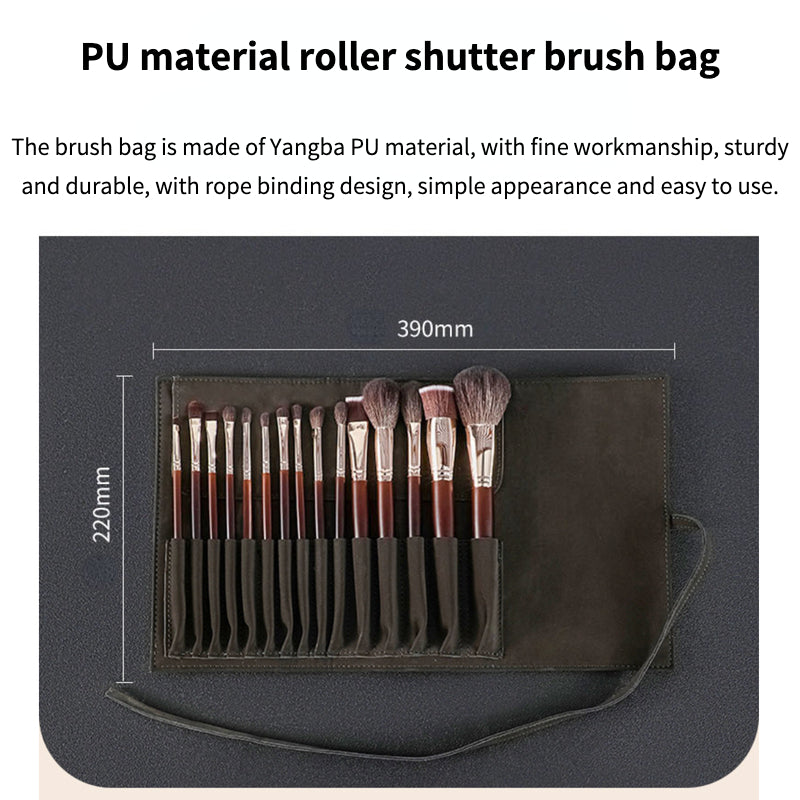 Fiber Hair + Wool Makeup Brush Set