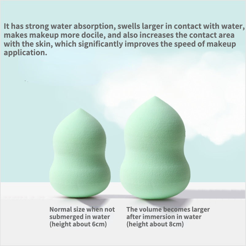 High-quality do not eat powder dry and wet dual-use gourd + water drop shape beauty blender