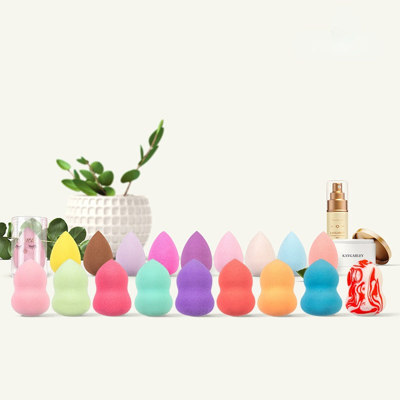 Wet and dry gourd puff