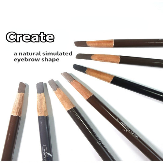 Waterproof square core duckbill machete eyebrow pencil