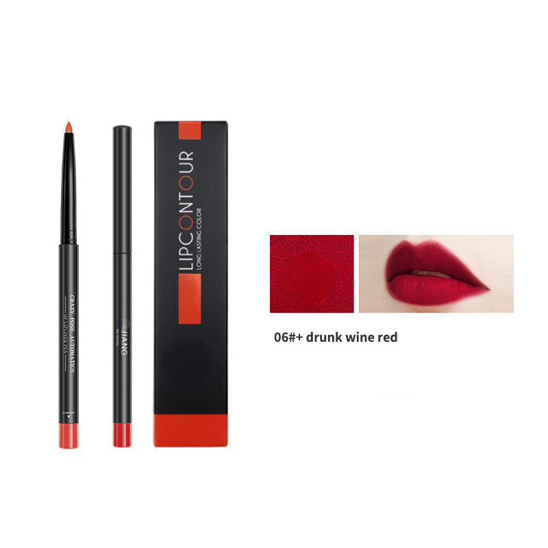 Waterproof self-contained pencil sharpener lip liner