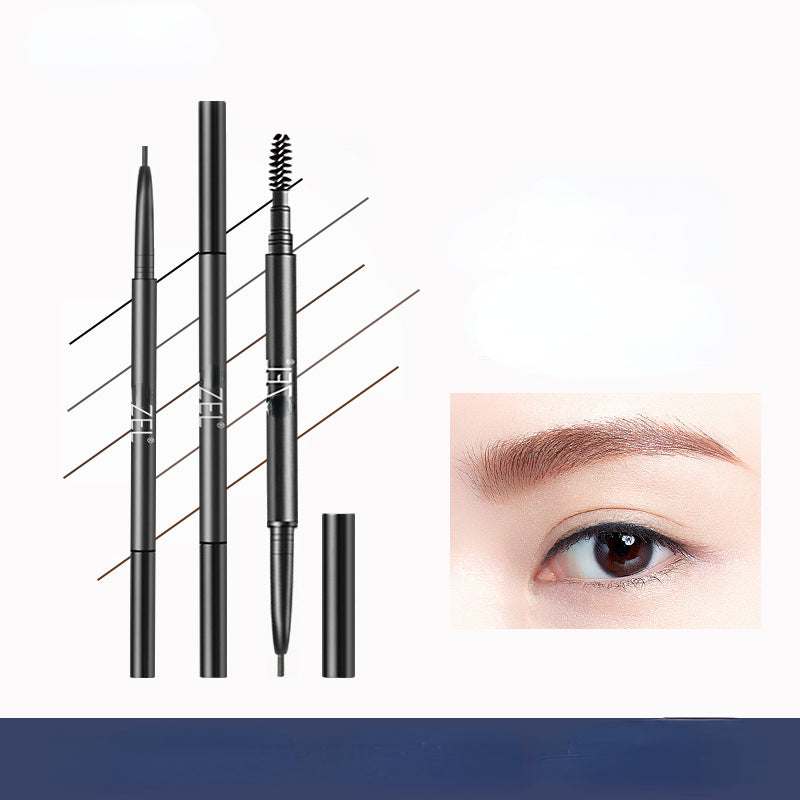 Self-rotating waterproof ultra-fine eyebrow pencil