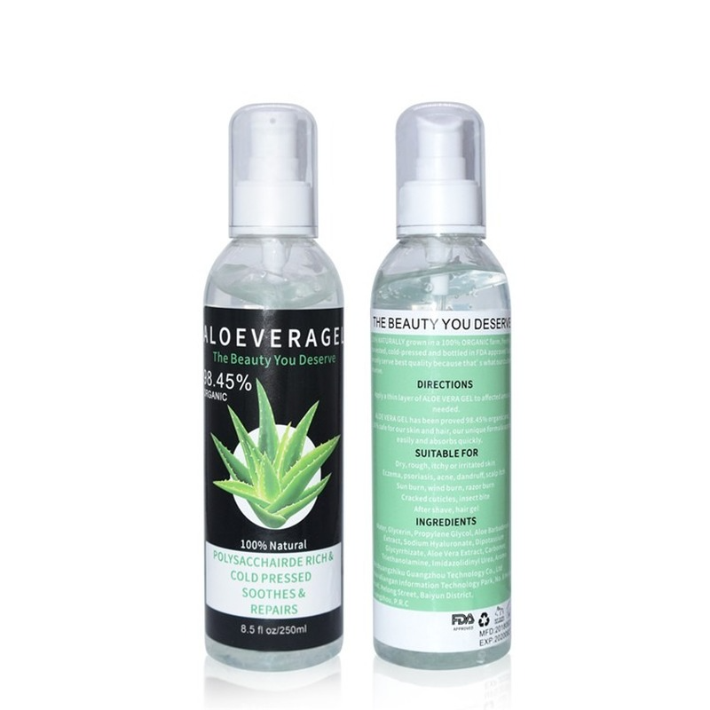 100% Natural Moisturizer Aloe Vera gel for face