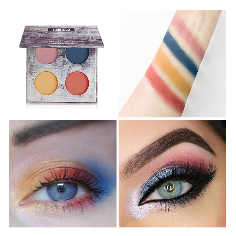 Four-color powder delicate eye shadow