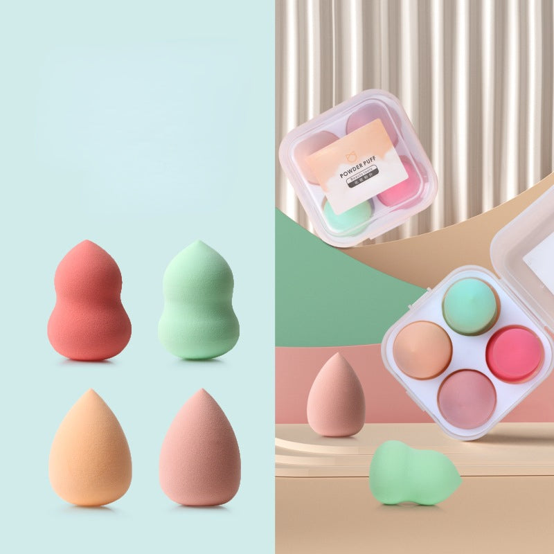 High-quality do not eat powder dry and wet dual-use gourd + water drop shape beauty blender