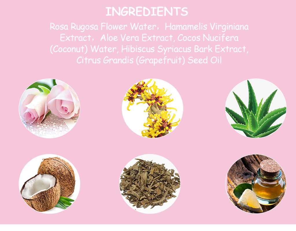 Private Label Natural Organic Rosewater Spray Face Toner